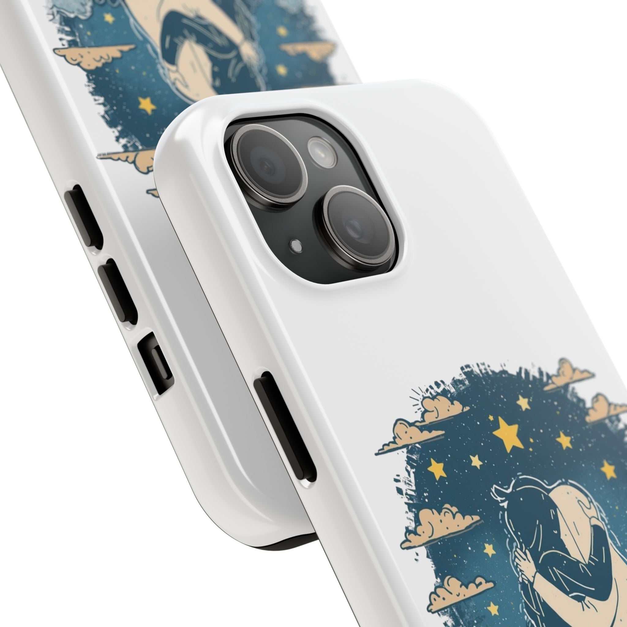 Phone Case — "You Are My Safe Place-Blue" Romantic Protective Cover