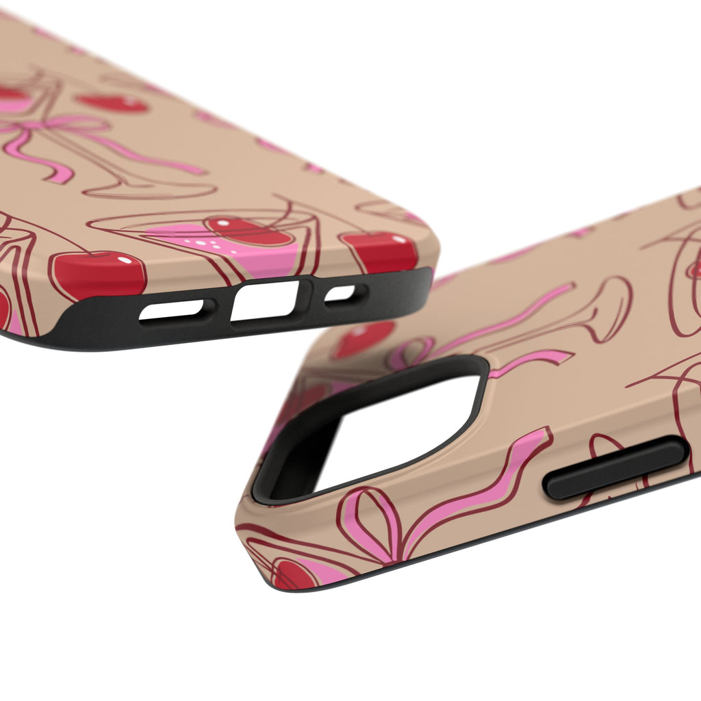 Cherry Martini Phone Case — Impact‑Resistant Protective Case