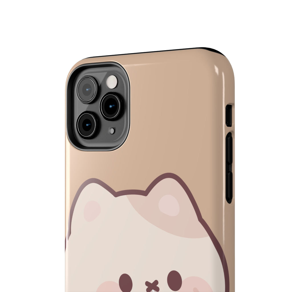 Kawaii Cat with Strawberry Milk Tough Phone Case