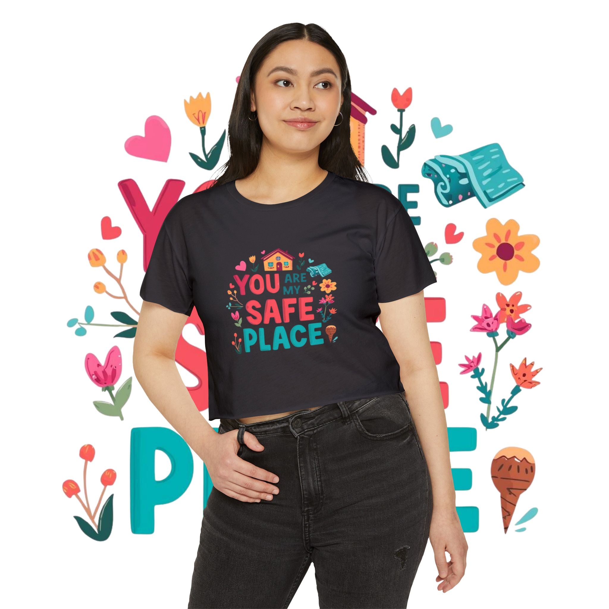 "You Are My Safe Place-Home" Cozy Couple Festival Tee