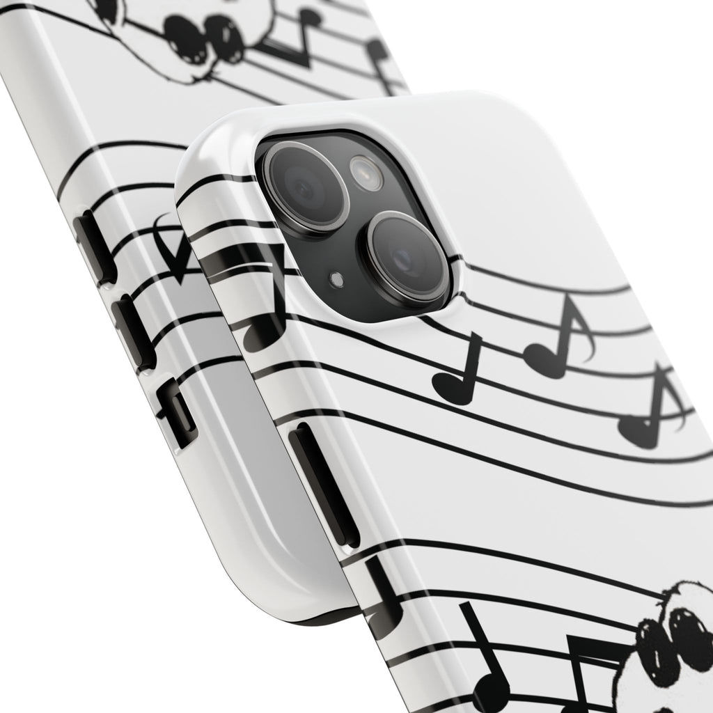 Snoopy Saxophone Tough Phone Case — Musical Notes Protective Cover