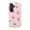 Cherry Pattern Phone Case — Cute Pink Retro Fruit iPhone Cover