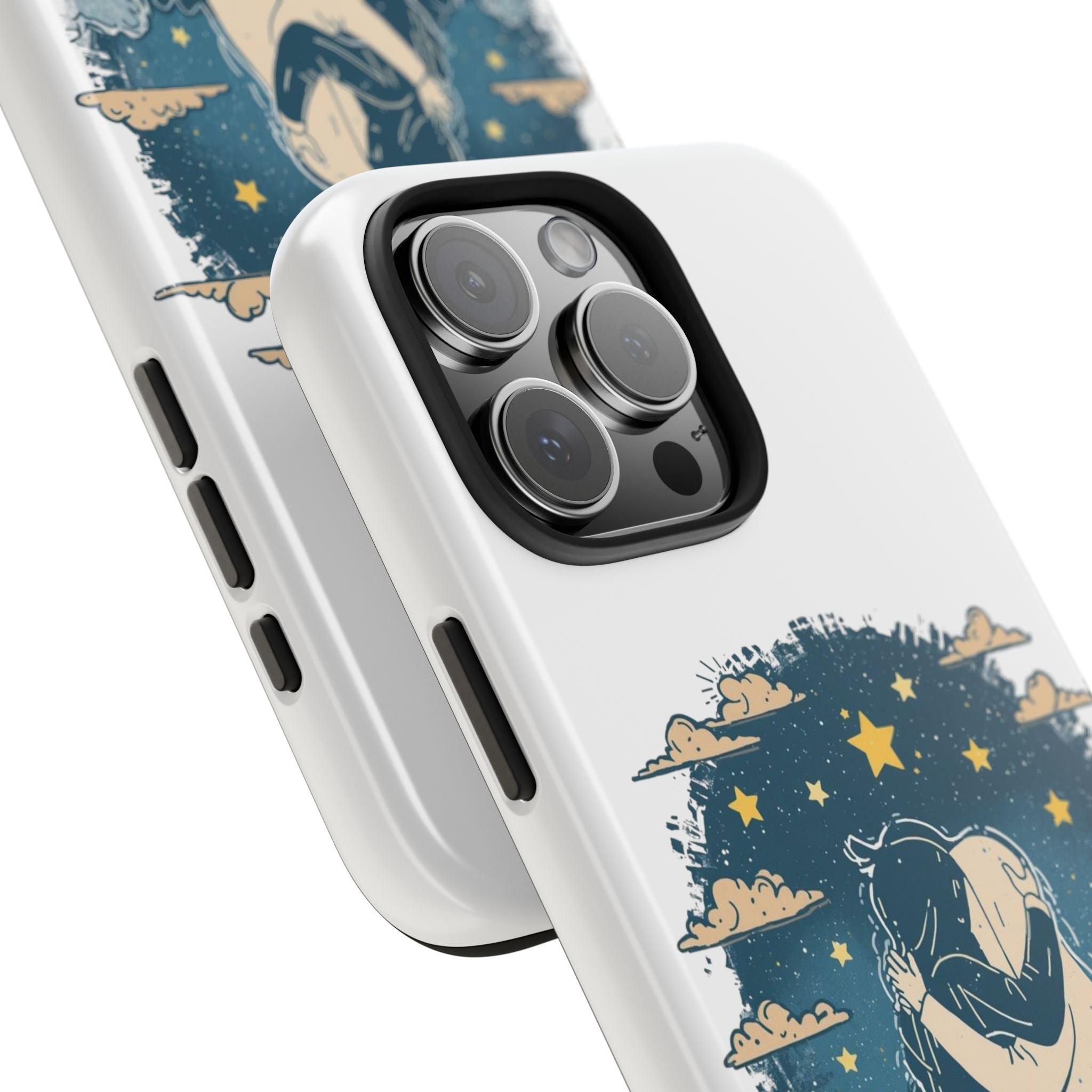 Phone Case — "You Are My Safe Place-Blue" Romantic Protective Cover