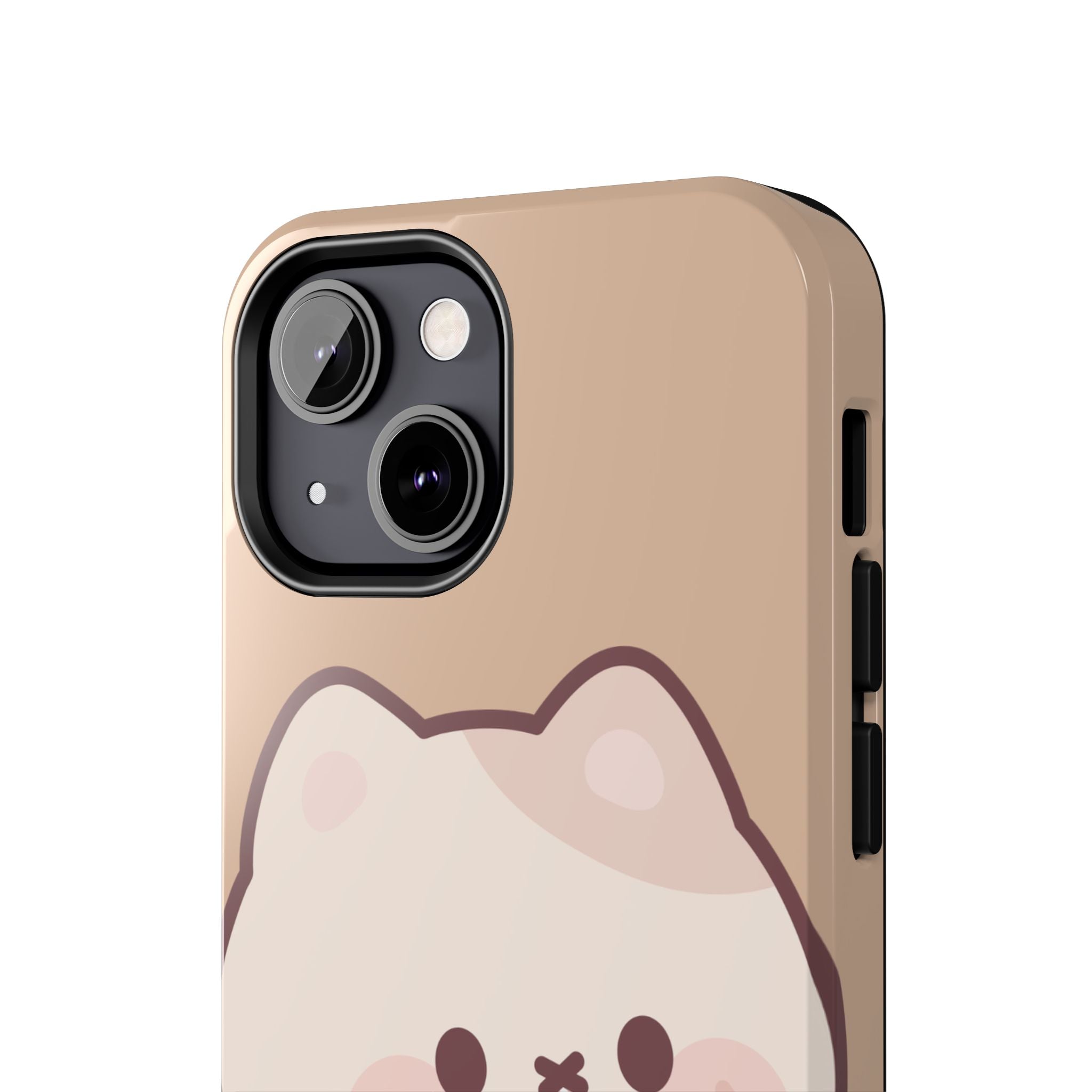 Kawaii Cat with Strawberry Milk Tough Phone Case