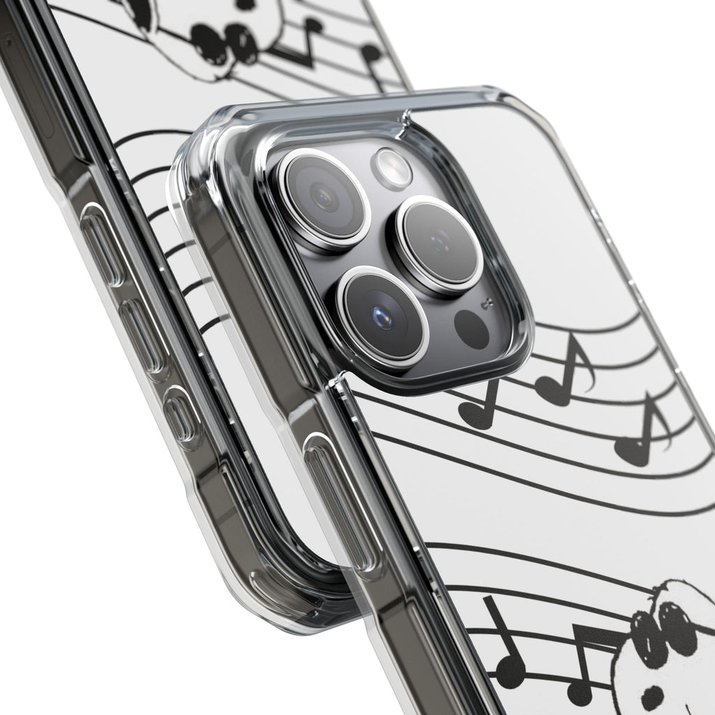 Clear Magnetic Phone Case — Musica con Snoopy