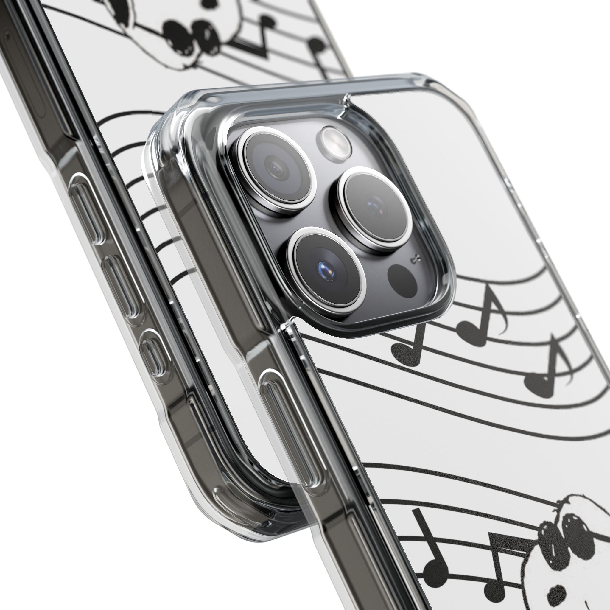 Clear Magnetic Phone Case — Musica con Snoopy