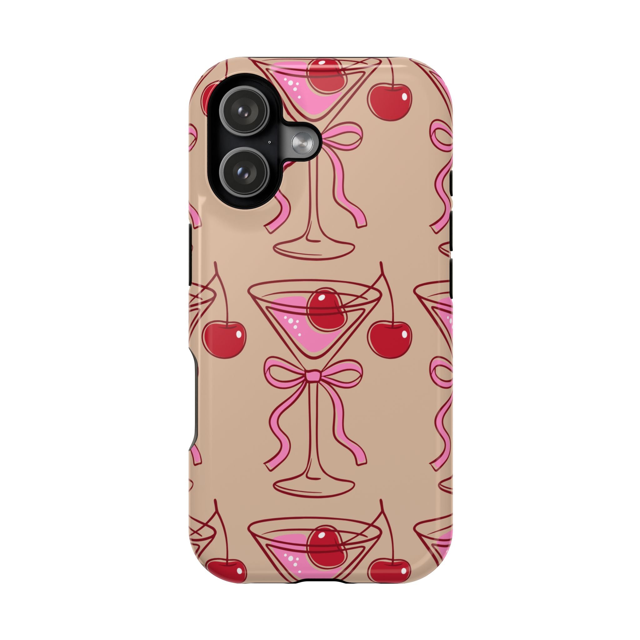 Cherry Martini Phone Case — Impact‑Resistant Protective Case