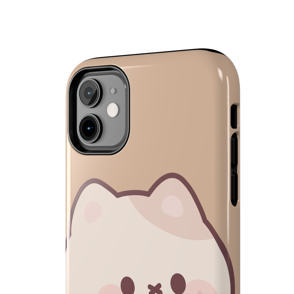 Kawaii Cat with Strawberry Milk Tough Phone Case