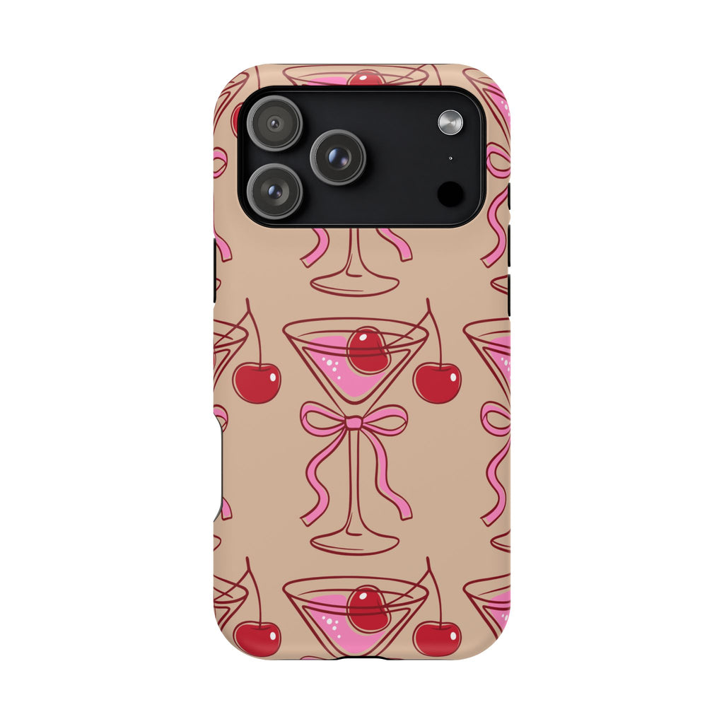 Cherry Martini Phone Case — Impact‑Resistant Protective Case