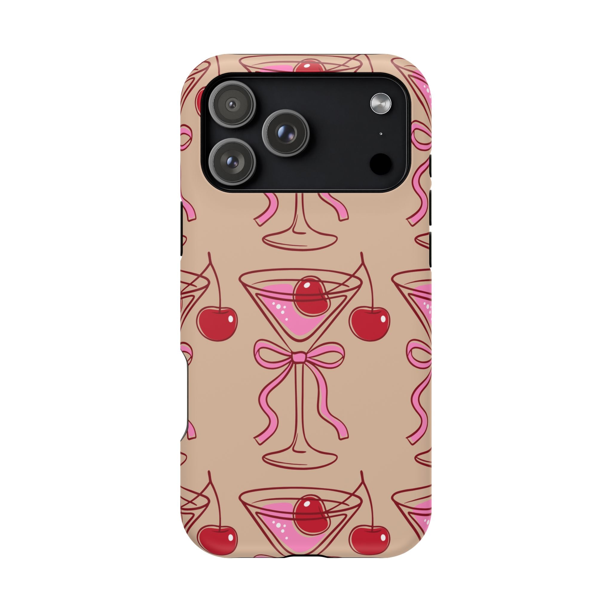 Cherry Martini Phone Case — Impact‑Resistant Protective Case
