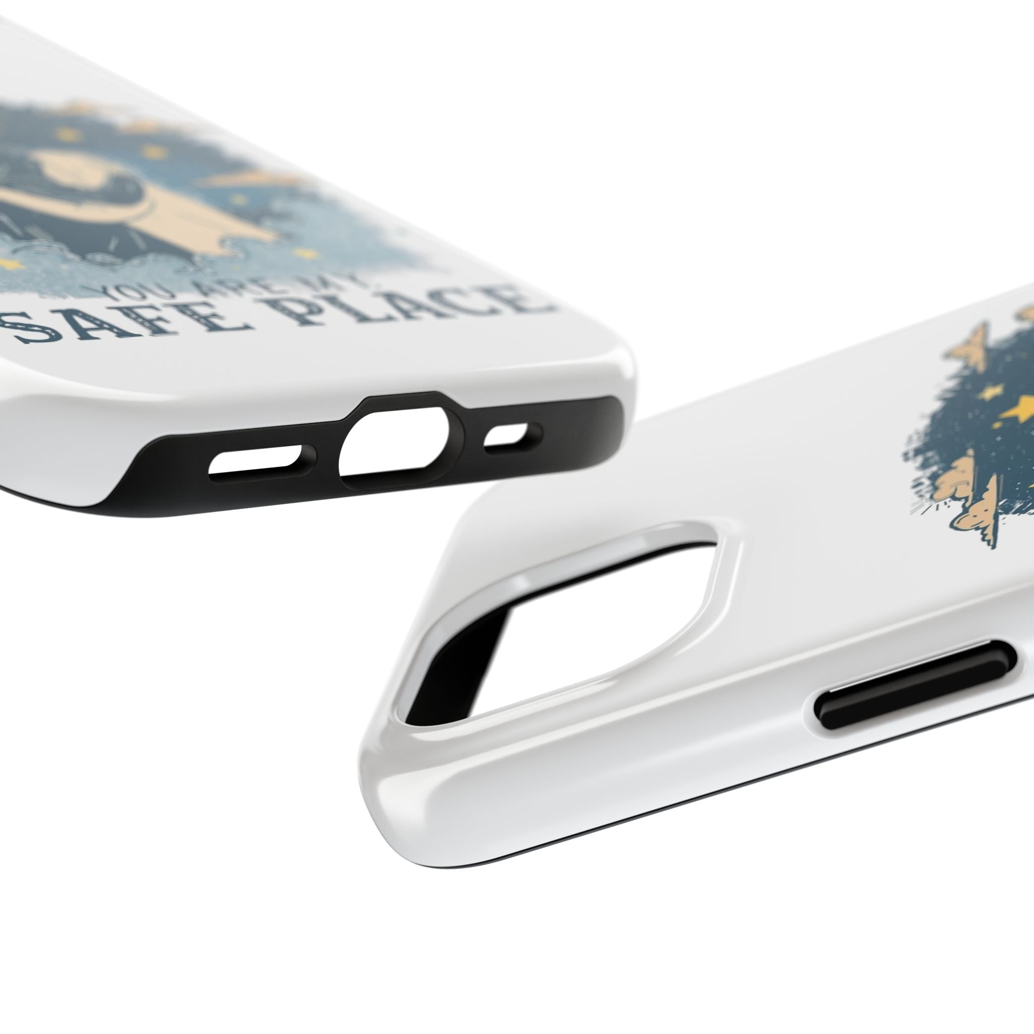 Phone Case — "You Are My Safe Place-Blue" Romantic Protective Cover