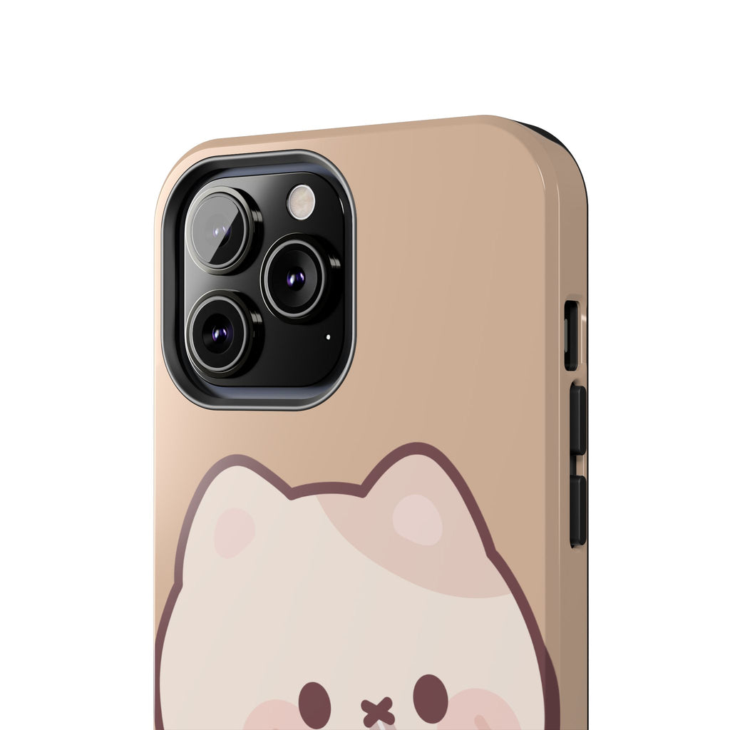 Kawaii Cat with Strawberry Milk Tough Phone Case