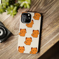Cute Orange Kitten Phone Case — Protective Tough Case with Adorable Cat Pattern
