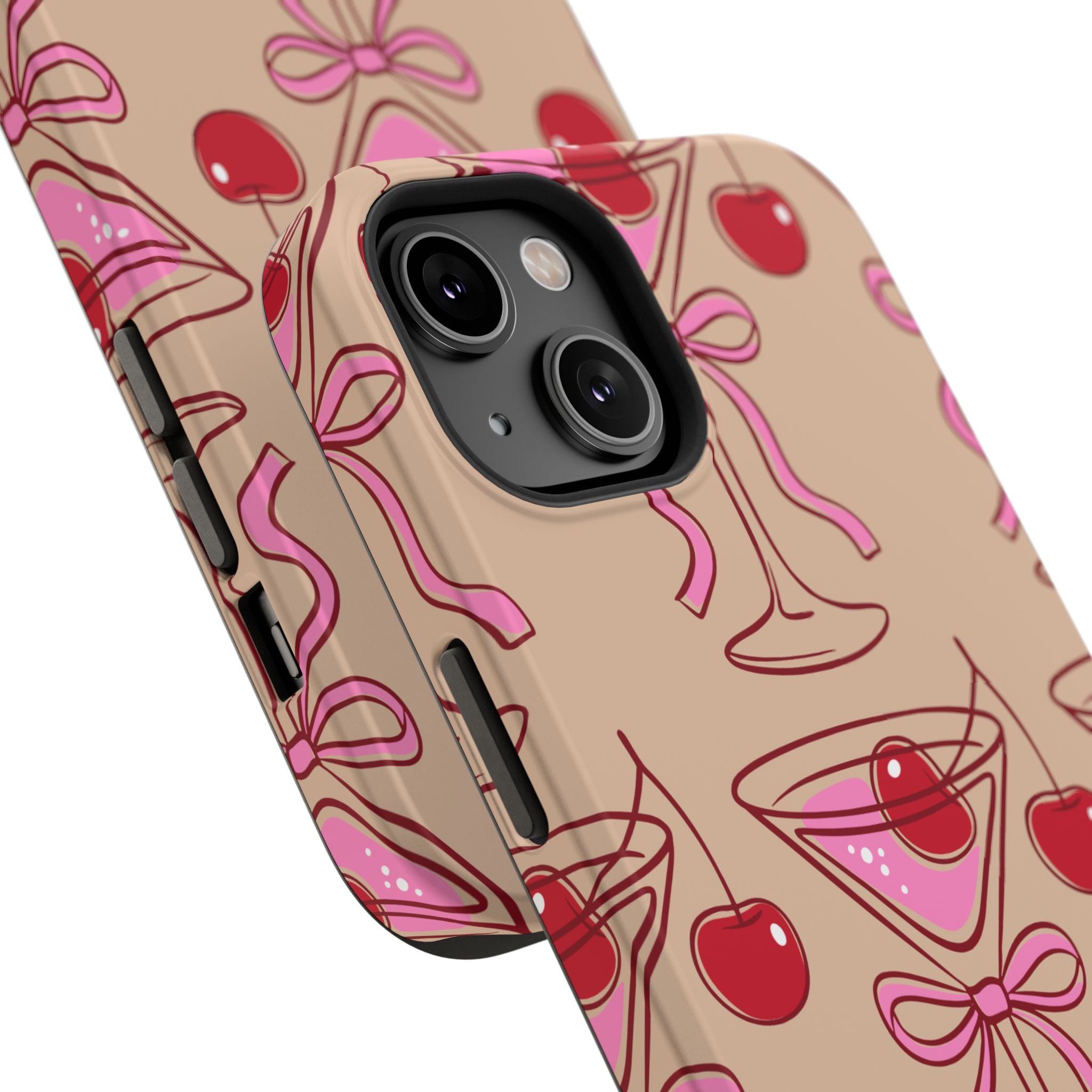 Cherry Martini Phone Case — Impact‑Resistant Protective Case