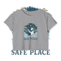 Crop Top — "You Are My Safe Place-Blue" Cozy Couple Festival Tee