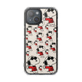 Clear Magnetic Phone Case — Cool Snoopy Pattern (Repeated Retro Dog Design)
