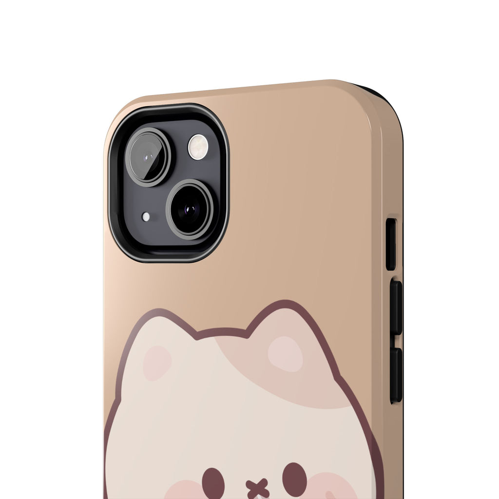 Kawaii Cat with Strawberry Milk Tough Phone Case