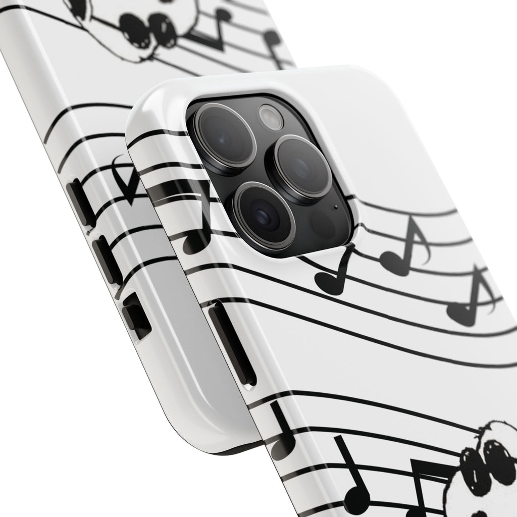 Snoopy Saxophone Tough Phone Case — Musical Notes Protective Cover