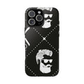 Bearded Barber Pattern Tough Phone Case — Cool Vintage Hipster Design
